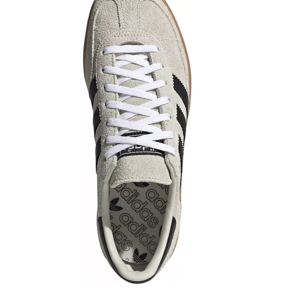 ADIDAS Handball Handball Spezial Aluminum & Black Suede Sneakers 8, 8.5 or 9 NEW - Picture 4 of 7